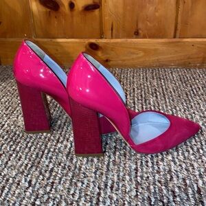 Pollin - suede and patent leather heels. Excellent condition!